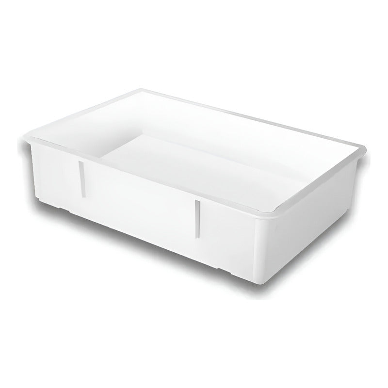 Caja Para Masa De Pizza, Caja De Plástico Blanco Camapi-18 Blanco