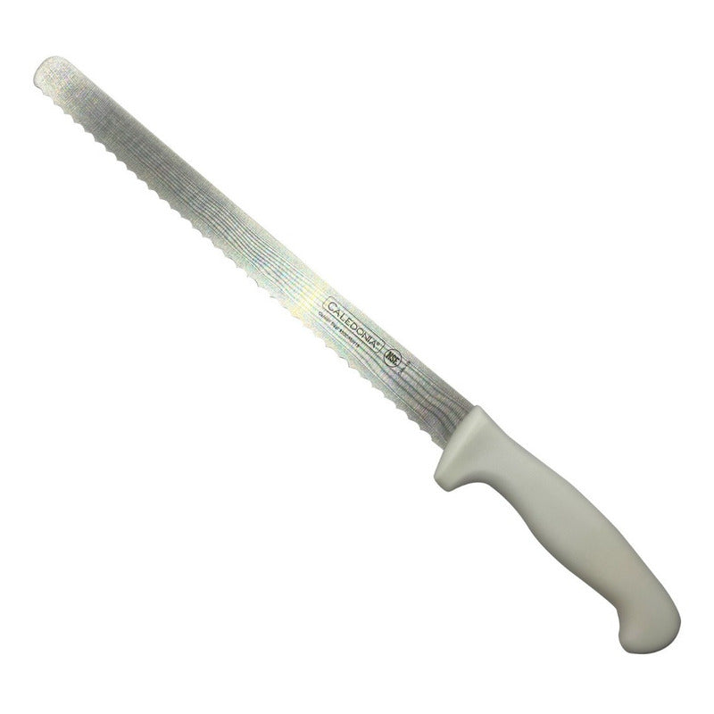 Cuchillo Para Pan Color Blanco 12 Pul. Caledonia Capa-12b Blanco
