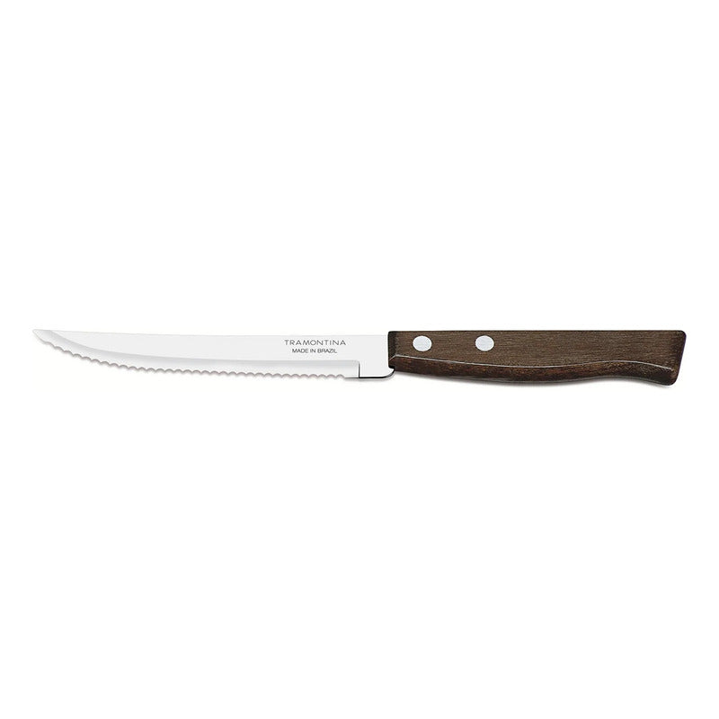 Cuchillo Sierra Para Asado Tramontina Tradicional 5 Pulgadas Marrón