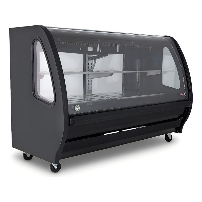 Vitrina Delicatessen Torrey Tem-200n 2m Color Negro Reyfri Curvo