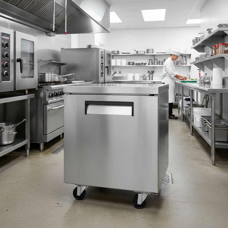 Mesa Refrigerada Bajo Barra Torrey Acero Inox Mfb-27 141 Lts