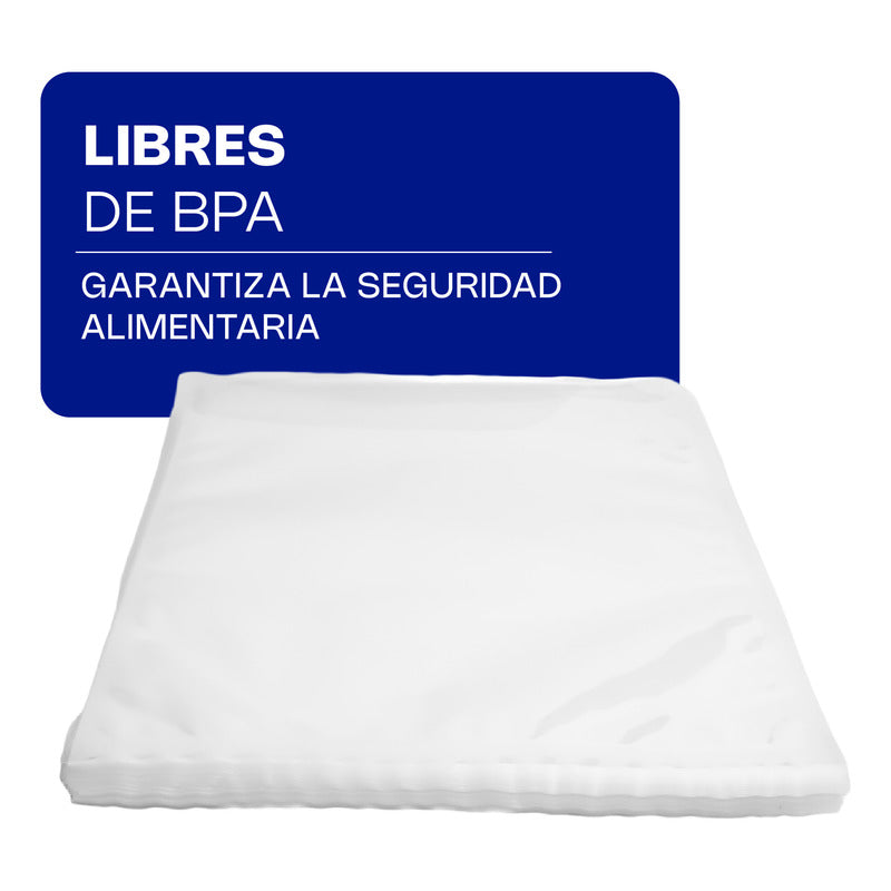 100 Bolsas Para Empaque Al Vacío 30x35cm Rhino - Bovac-35