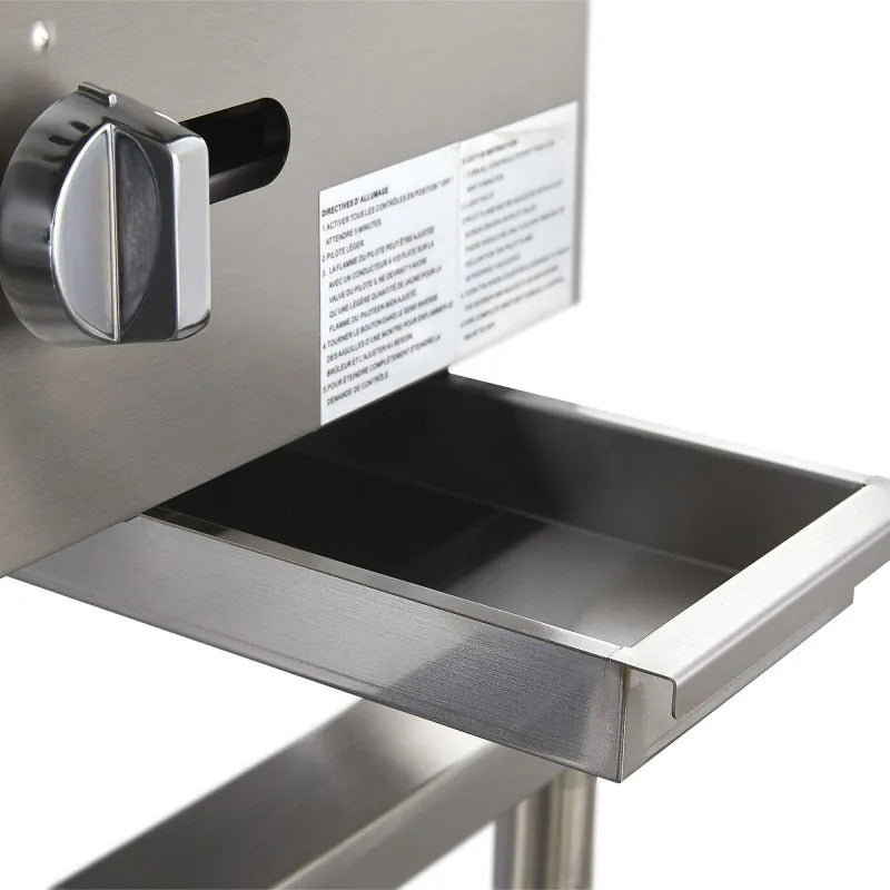Plancha A Gas 3 Quemadores Torrey Plt-900g Acero Inoxidable Gris