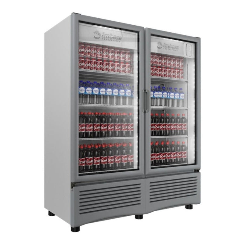 Refrigerador Comercial Imbera Vr-35 2 Puertas 1072.1l Vertical Gris