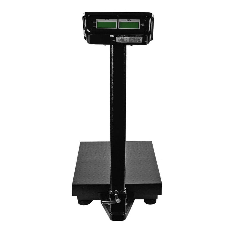 Báscula Electrónica De Plataforma 200 Kg Rhino Bapca-200 Color Negro