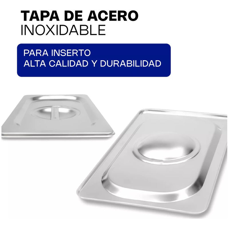 Tapa Para Inserto Cuarto Acero Inox Caledonia Tacu-com Gris