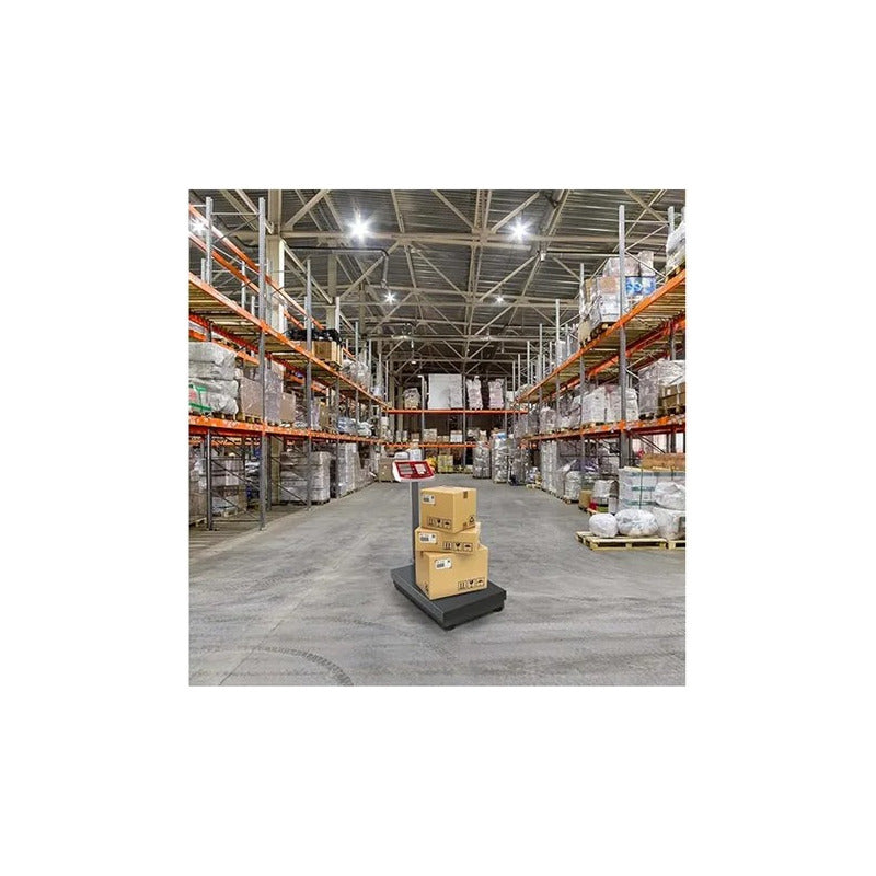 Báscula Digital Comercial Advance Rh 400kg Plataforma Acero Pantalla Led Negro