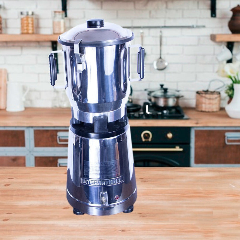 Licuadora Industrial International Li-5 Litros Acero Inox. Acero Inoxidable