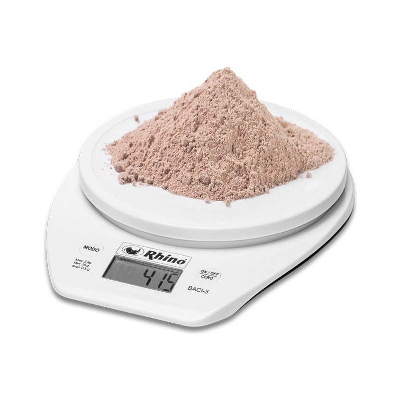 Báscula De Cocina Digital Rhino Baci-5 Pesa Hasta 5kg Blanca Blanco 5 Kg