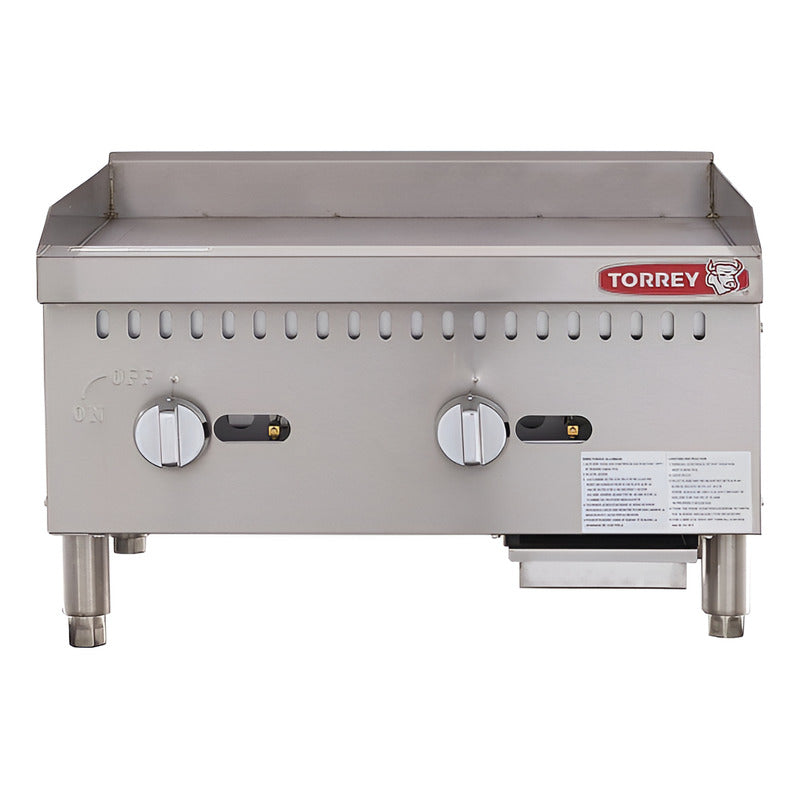 Plancha Industrial Torrey 2 Quemadores A Gas Plt-600g A.inox Gris