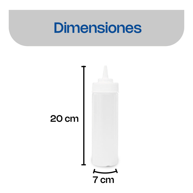 Recipiente Transparente Para Aderezo 16oz Recad-16t Transparente