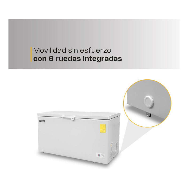 Congelador Horizontal Rhino Congeco-16 Pies Temp Dual Reyfri Blanco