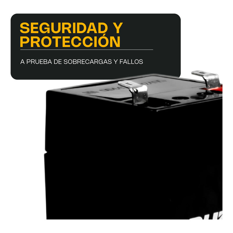 2 Pzas Bateria Recargable 4 Volts Rhino Vinson Bat-4vr