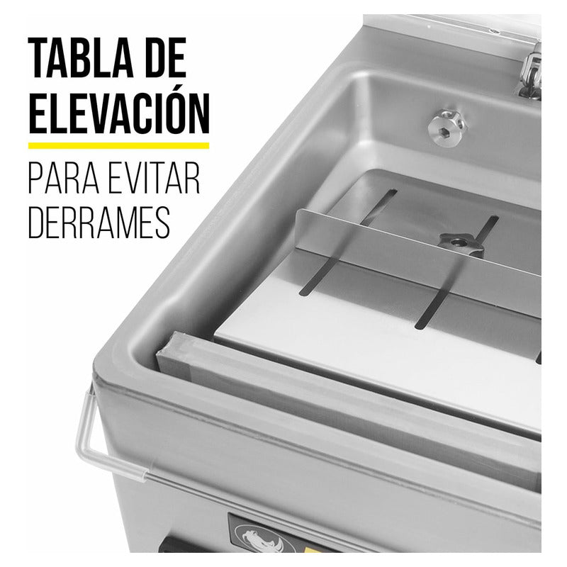 Empacadora Alto Vacío Rhino Evac-4 Acero Inoxidable