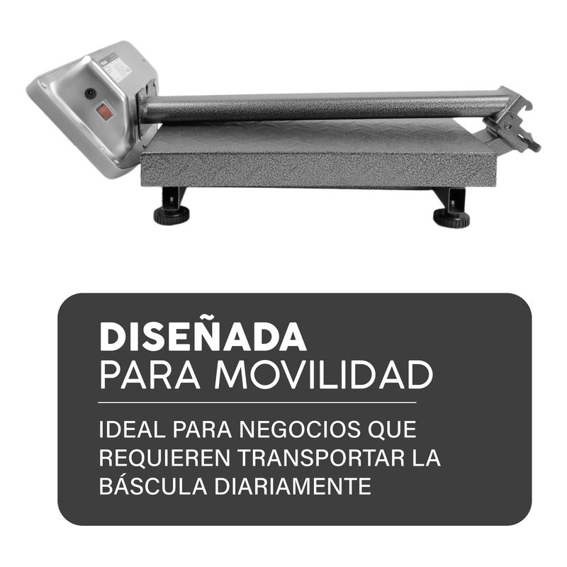 Báscula Digital Plataforma Plegable Vinson/rhino Baple100 Kg Rojo