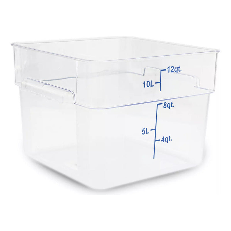 Recipiente Policarbonato Cuadrado 12qt Caledonia Repocu-12