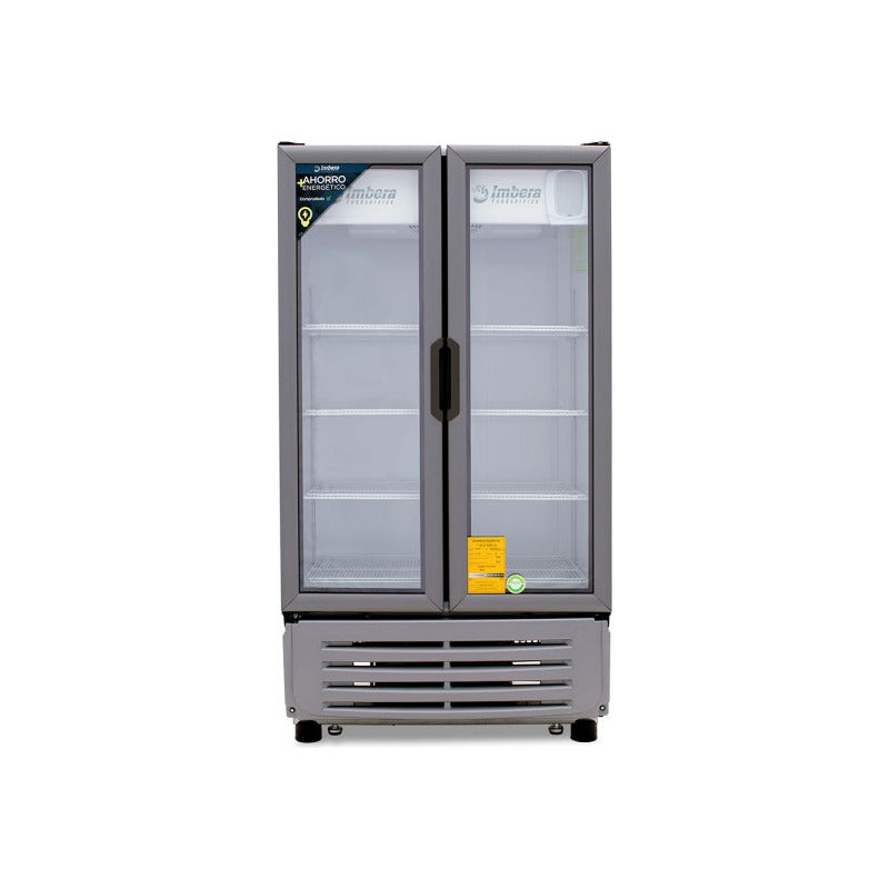 Refrigerador Comercial Imbera 2 Puertas Vr-19 Refresquero - Gris