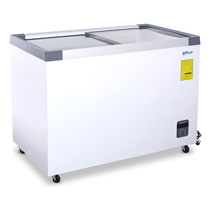 Congelador Cristal Recto Comercial Polar Ch-300pr 225 Litros Blanco