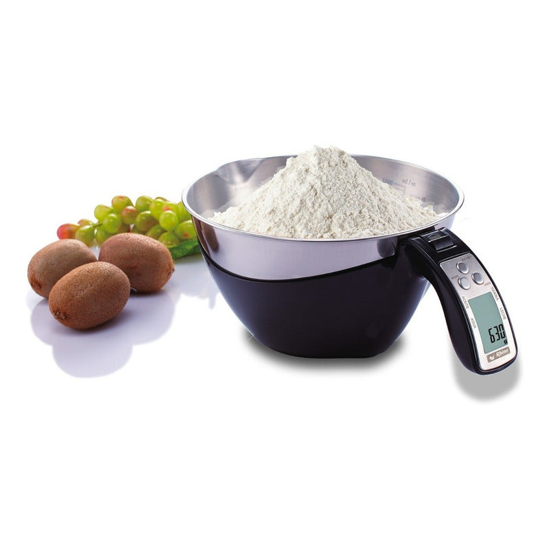 Báscula De Cocina Digital Con Tazón Rhino Bata-5 5kg Negro 5 Kg