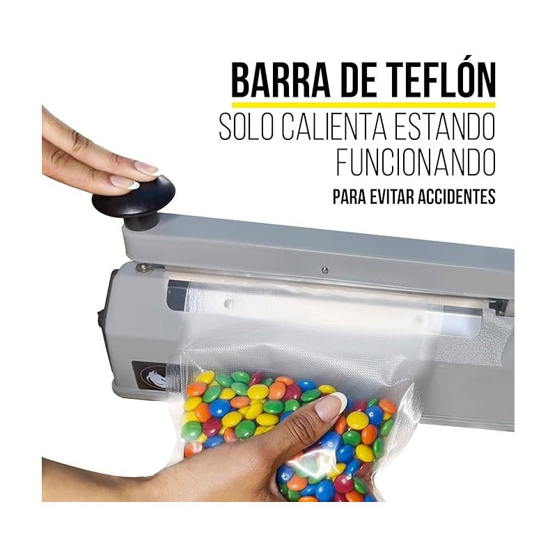 Selladora De Bolsas Rhino Calor Y Temporizador 20 Cm 300 W