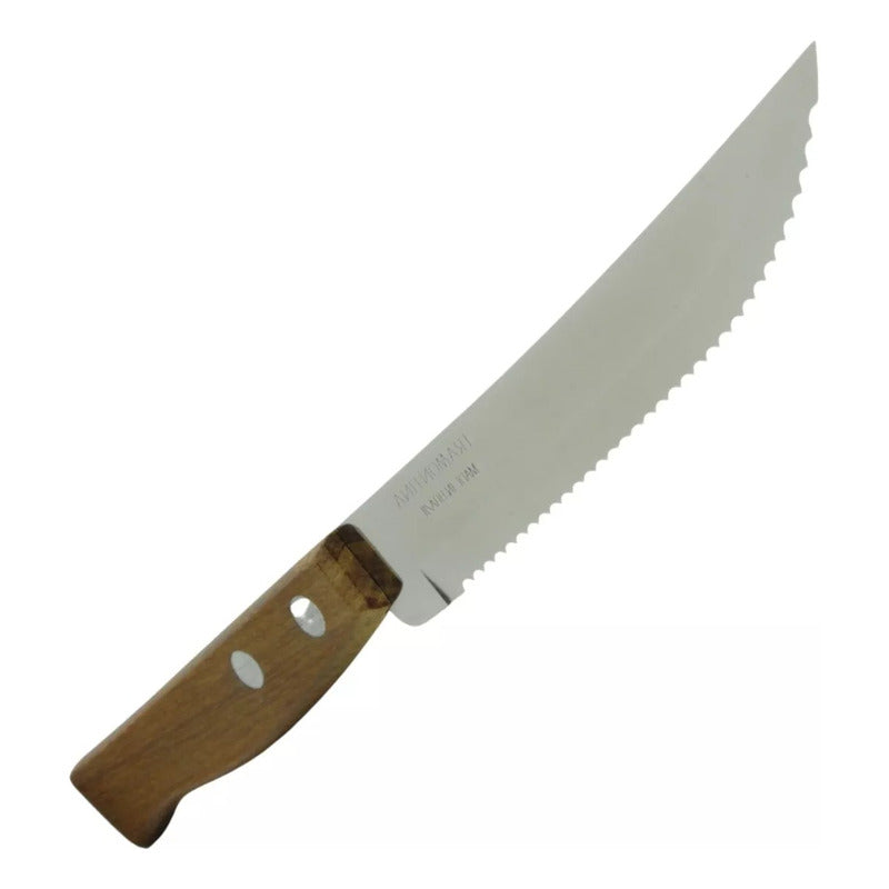 Cuchillo Sierra Para Asado Tramontina Tradicional 5 Pulgadas Marrón
