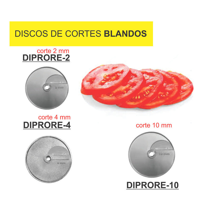 Procesador Alimentos Rhino Proal 550 Incluye 5 Discos Corte. Color Gris
