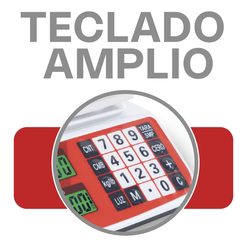 Báscula Comercial Digital Vinson Vins-20 20kg 29 Cm X 22 Cm Blanco