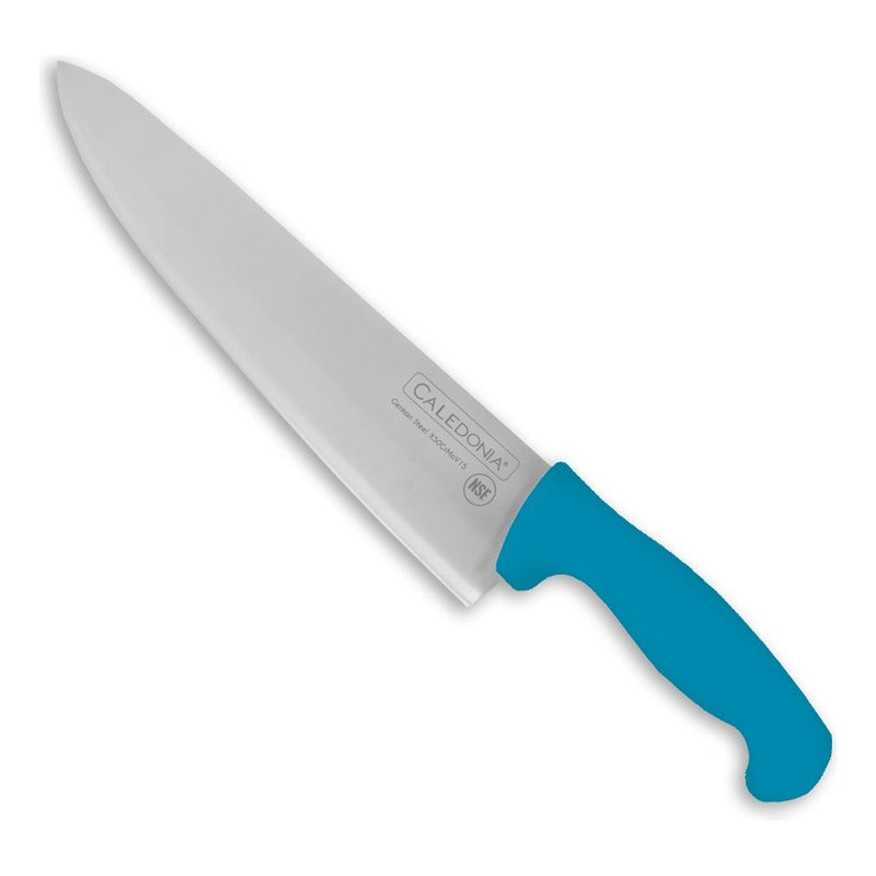 Cuchillo Chef Azul 10 Pul. Profesional Caledonia Cache-10az Azul