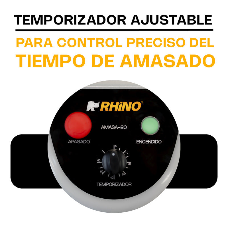 Amasadora Industrial Rhino 50 Lts. Amasa-50 Para 30kg 220v