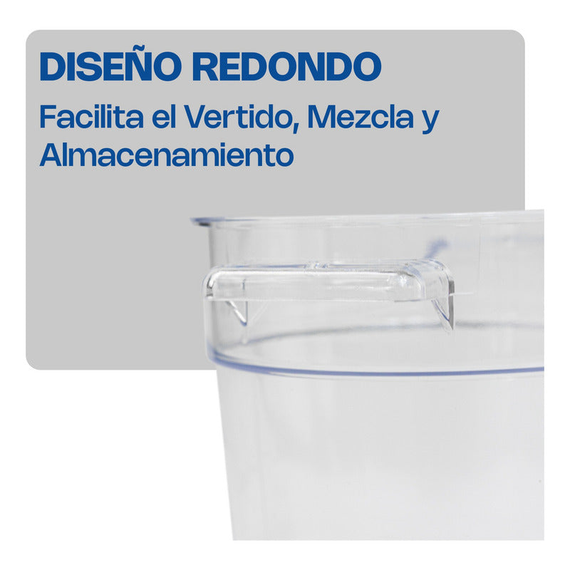 Recipiente Policarbonato Redondo 1 Qt Caledonia Repore-1