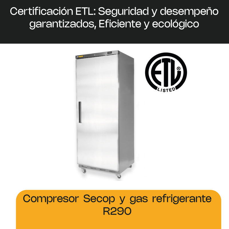 Conservador Vertical De Congelados Rhino® Plateado, 23 Pies Gris