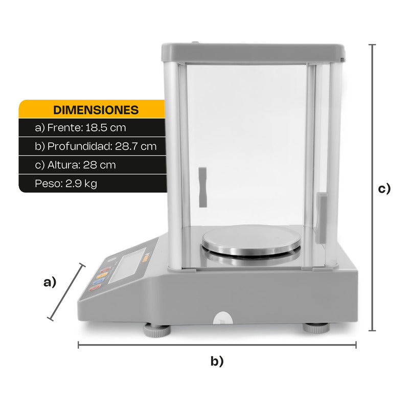 Báscula Digital Electrónica Rhino Bapre-600 Precisión 0.01g