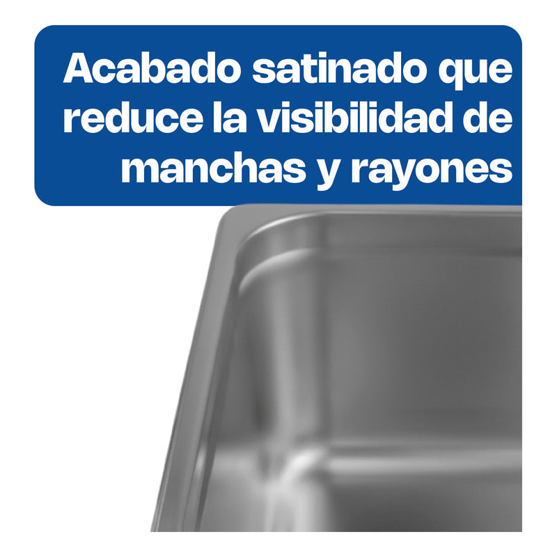 Inserto Acero Inoxidable Medio 1/2 Profundidad 20 Cm Inam-8