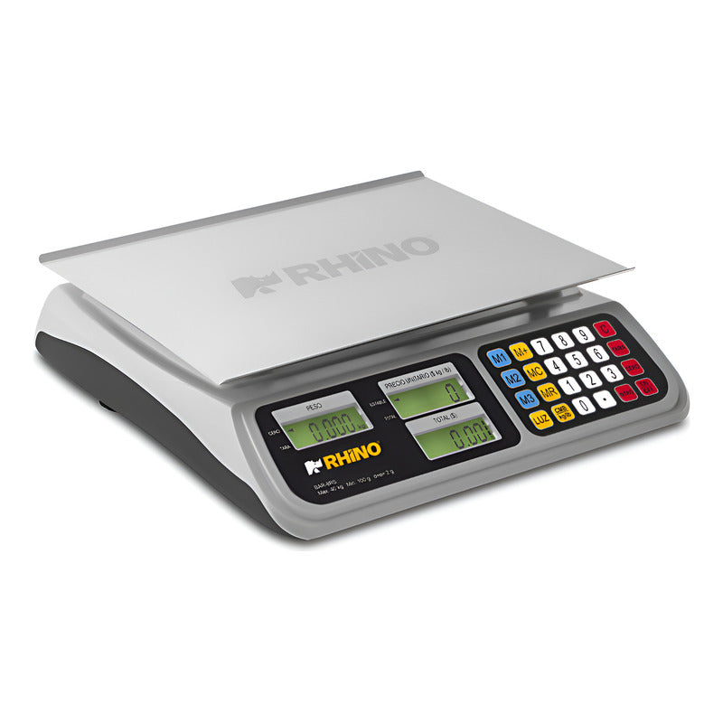 Báscula Comercial Digital Rhino Bar-8rs 40kg 33 cm X 25 cm Aluminio
