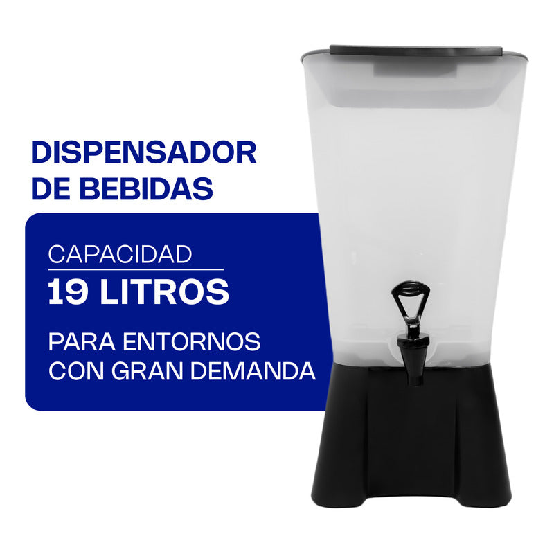 Dispensador De Bebidas Disbe-19 Color Negro Caledonia Negro