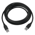 Cable Cruzado Usb Rhino De Macho A Macho 0.5m Rbanda Negro