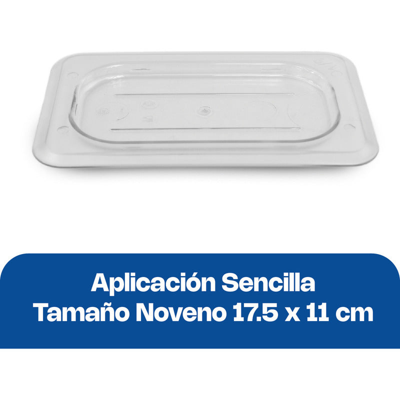 Tapa Policarbonato Caledonia 17.5x11cm Rectangular Apta Lavavajillas Blanco