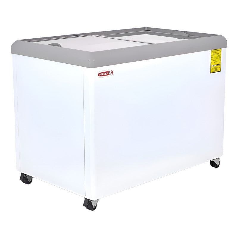 Congelador Horizontal Torrey Tapa De Cristal Plano Chc-110pr Blanco