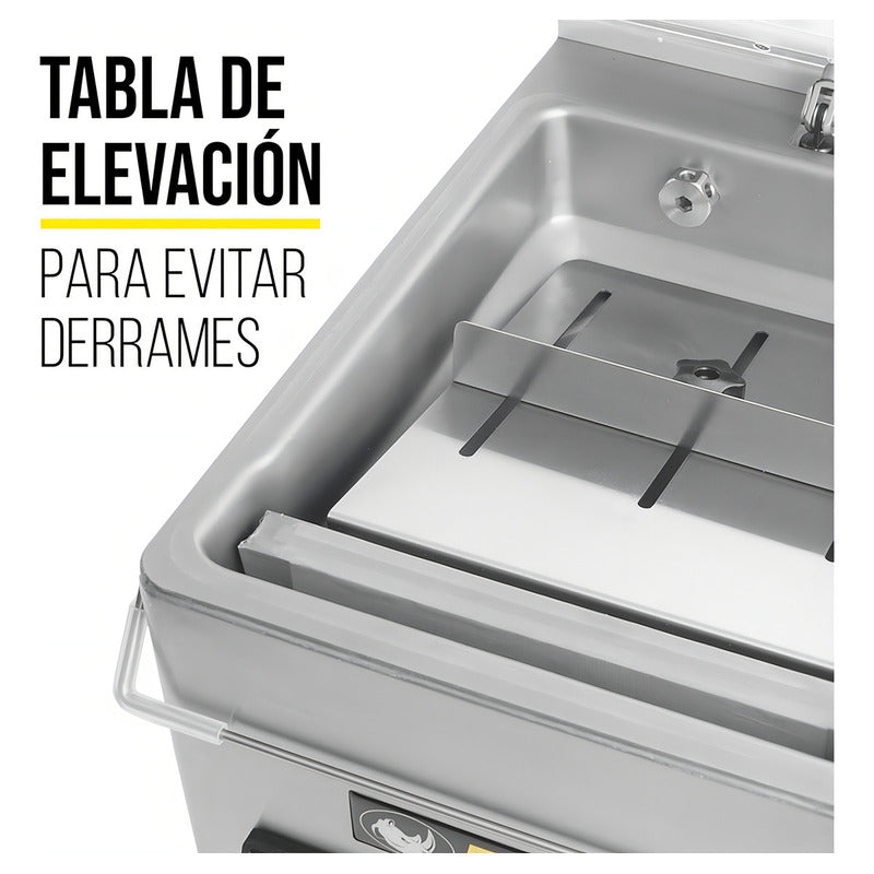Empacadora Alto Vacío Rhino Evac4 Acero Inoxidable