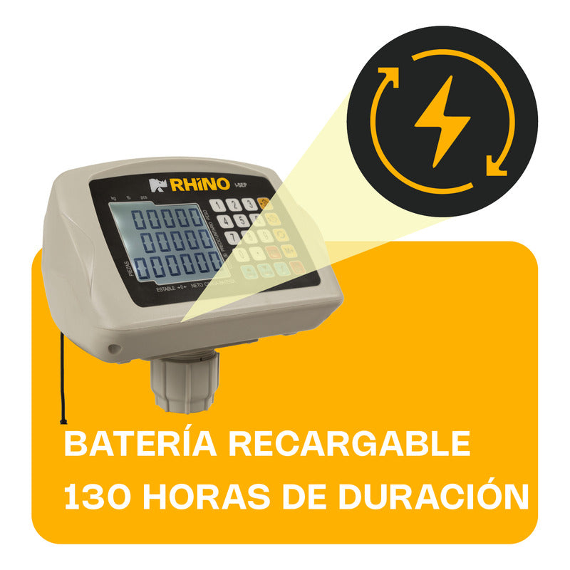 Indicador Peso Electrónico Rhino I-sep Doble Display Gris