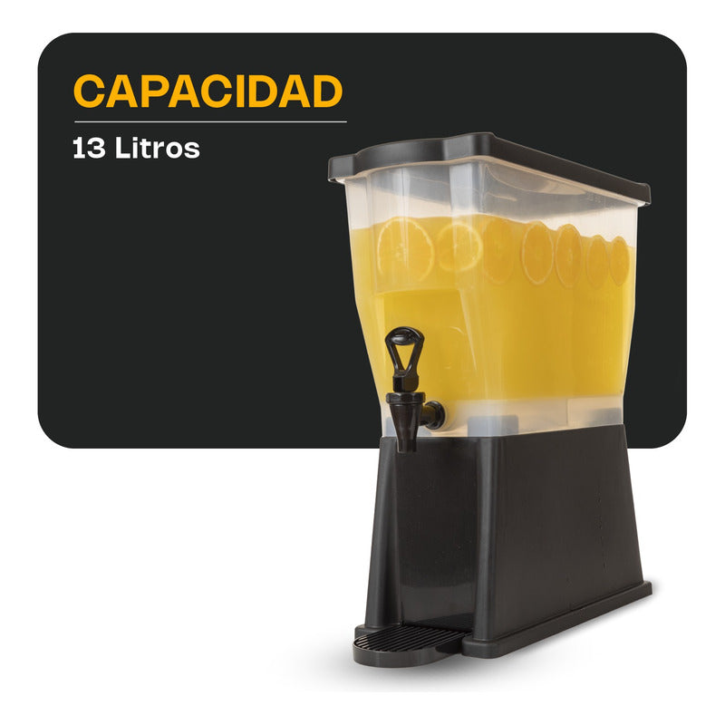 Dispensador De Bebidas Caledonia Disbe-13 Lts. Color Negro Negro