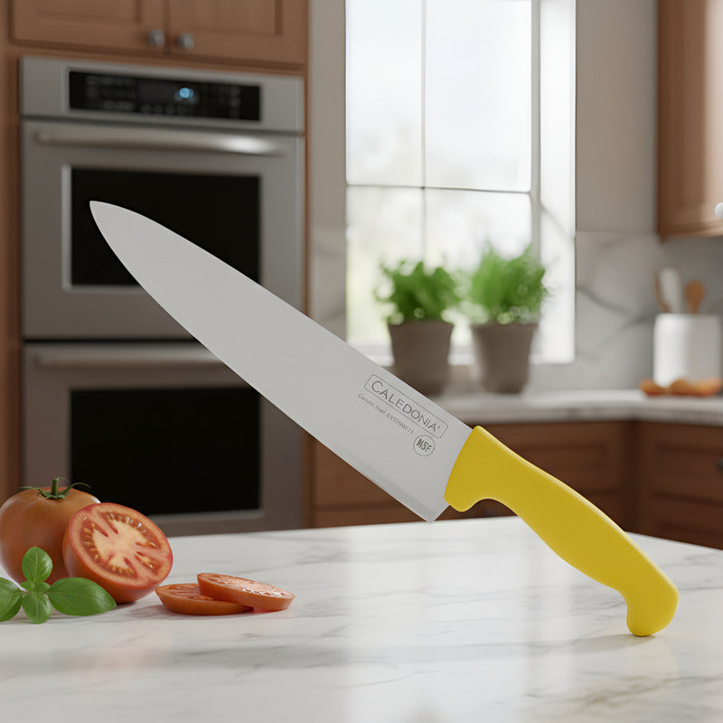 Cuchillo Chef 10 Pulgadas Caledonia Cache-10a Color Amarillo Amarillo