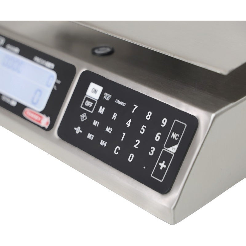 Báscula Digital Torrey Lpcr-20 Acero Inox 20 Kg Usb Reyfri Acero Inoxidable