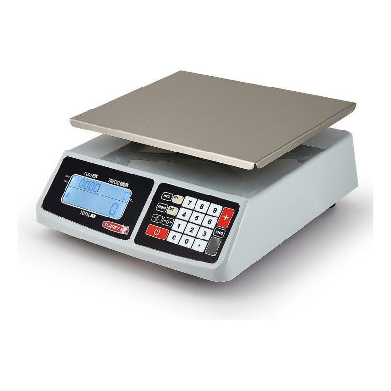 Báscula Comercial Digital Torrey Sx40-smart De 40kg  Blanco
