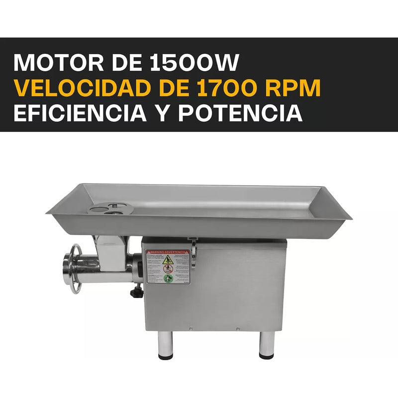 Molino Embutidor #22 2 Hp Rhino Acero Inox Molem-22m2 B D V