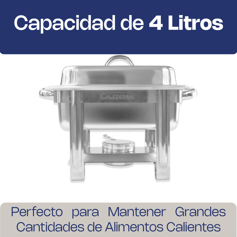 Chafer Rectangular Medio Caledonia Acero Inox Cheme-4