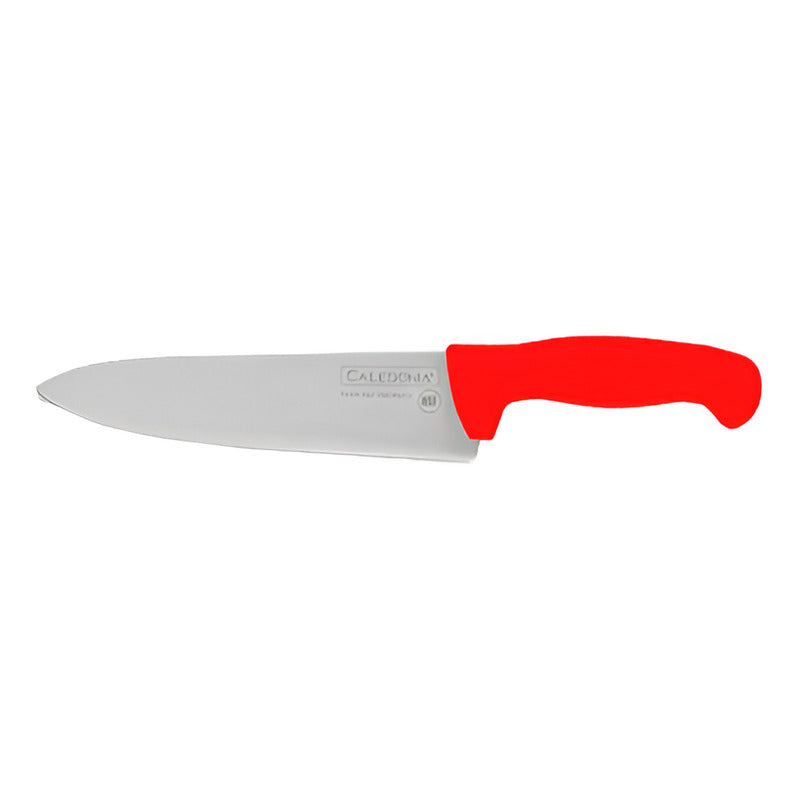 Cuchillo Chef Rojo 8 Pulgadas Profesional Caledonia Cache-8r Rojo