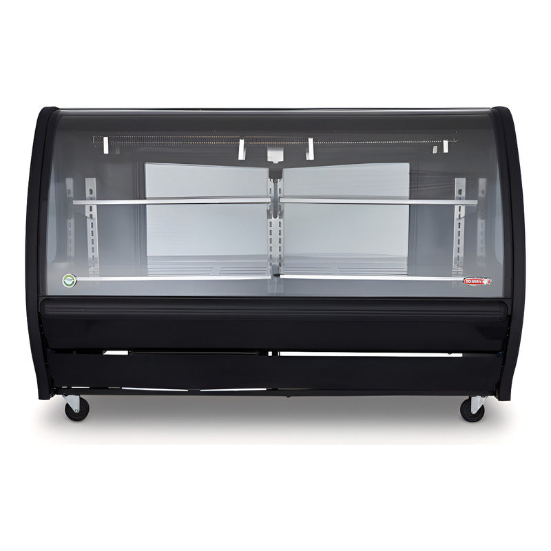 Vitrina Carnicera Torrey Vidrio Curvo Negro Tem-200c Reyfri Curvo