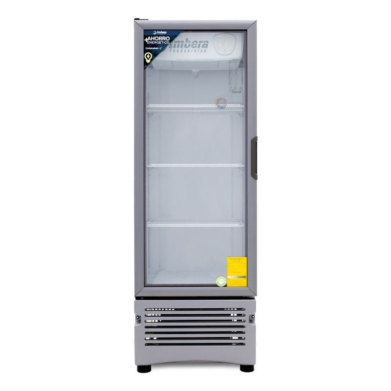 Refrigerador Vertical Imbera Vr-12 335.2l 1 Puerta Gris Luz Interior