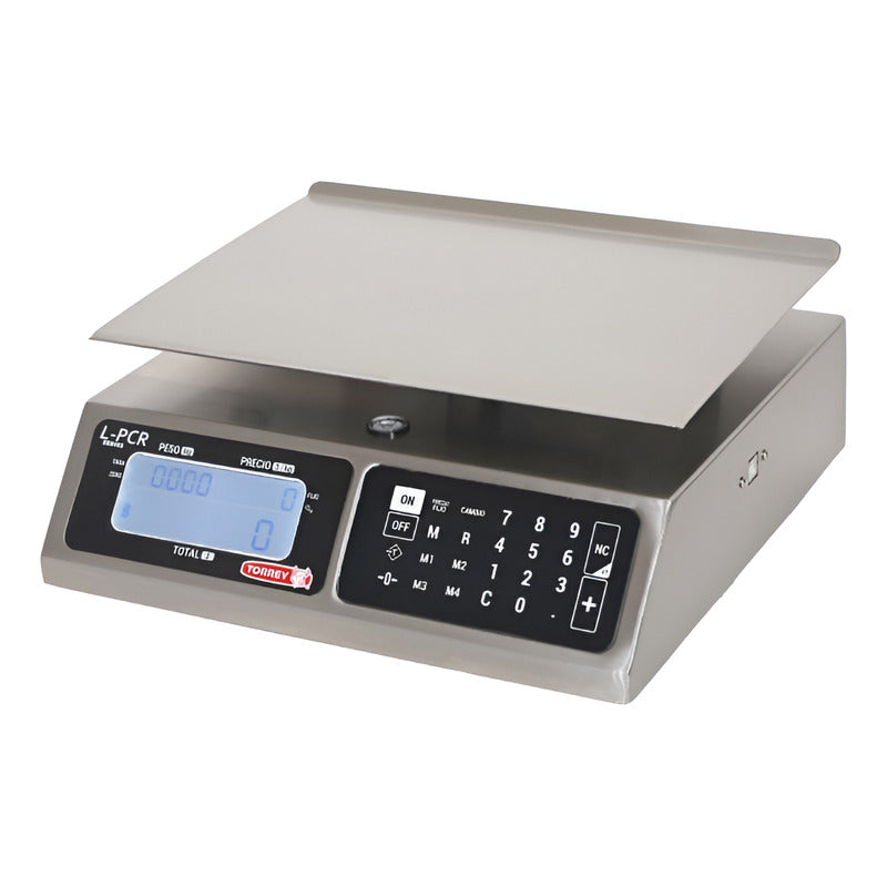 Báscula Digital Torrey Lpcr-20 Acero Inox 20 Kg Usb Reyfri Acero Inoxidable